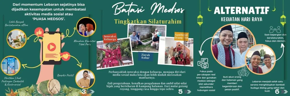 Saatnya puasa medsos hari Lebaran, pasti bisa! (Sumber: instagram@heryadisilvianto)