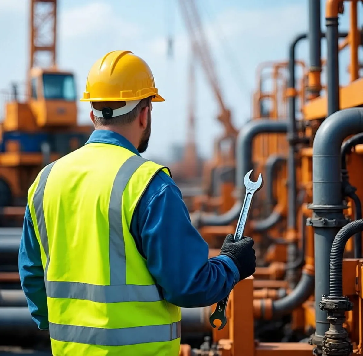 Ilustrasi inspeksi dan pengamanan instalasi vital oleh teknisi (Sumber: Meta | Foto: Arif Minardi)