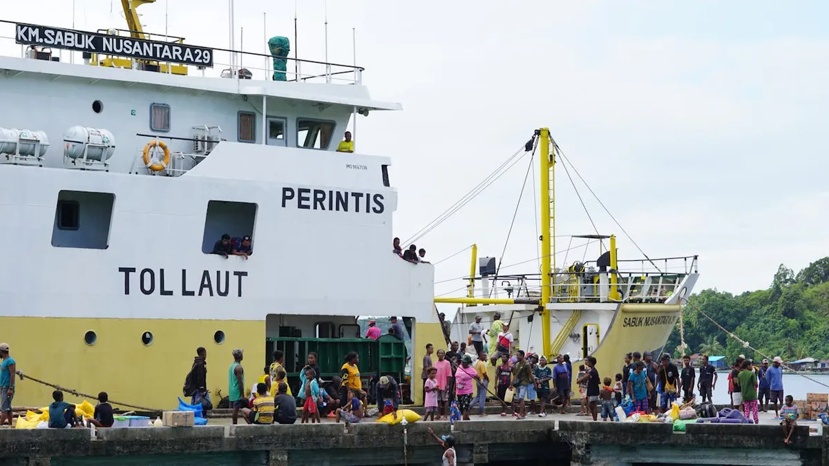 Ilustrasi kapal laut. (Sumber: Pexels | Foto: ria via)