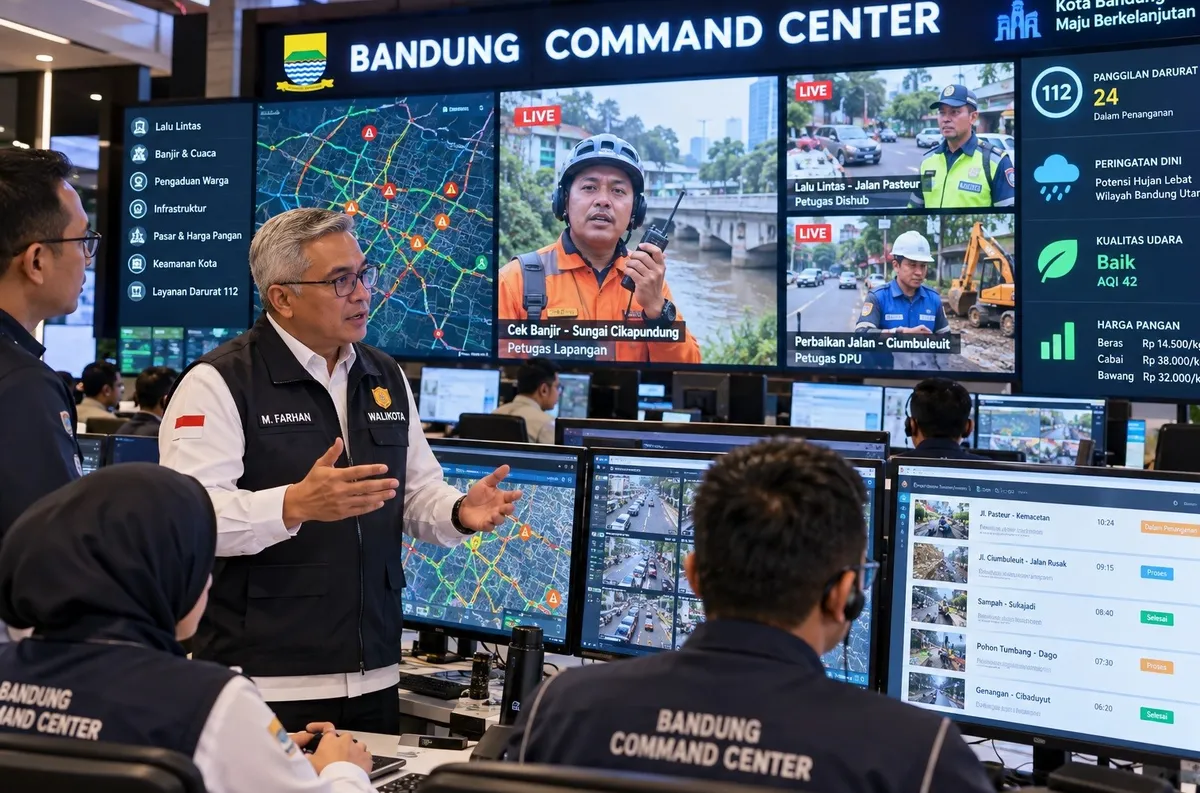 Proyeksi masa depan Basndung Command Center (BCC) (Sumber: dokpri | Foto: Totok Siswantara)