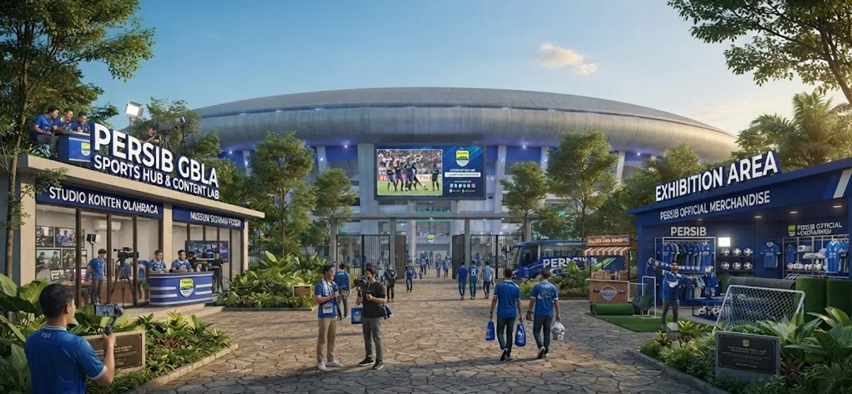 Ilustrasi tranformasi Stadion GBLA (Sumber: dokpri | Foto: Totok Siswantara)