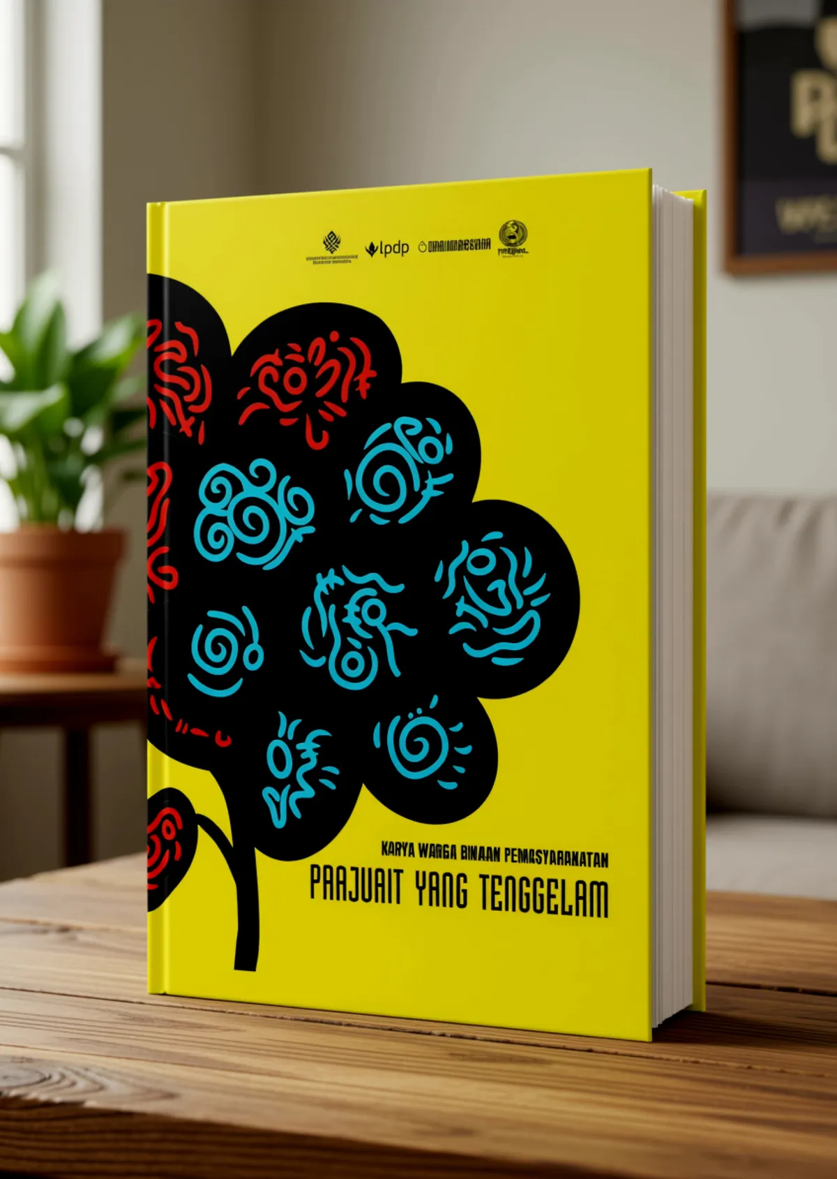 Cover buku "Prajurit Yqng Tenggelam" Antologi Esai Warga Binaan Pemasyarakatan Lapas Kelas II B Majalengka