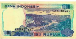 Gambar Ngarai Sianok dalam lembaran uang Rp1.000,00. (Sumber: Dokumentasi Penulis | Foto: T Bachtiar)
