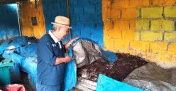 Dody Iriana Memed menjadi sosok yang menggulirkan program pengolahan sampah dan urban farming di Jasmine Integrated Farming di Kelurahan Antapani Tengah, Kecamatan Antapani, Kota Bandung. (Sumber: ayobandung.id | Foto: Muslim Yanuar Putra)