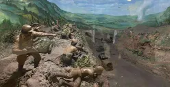 Diorama Pertempuran Bojongkokosan di Museum Satriamandala. (Sumber: Wikimedia)