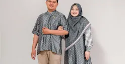 Founder sekaligus desainer utama Kiciks Muslimah, Dewi Permata Sari dan sang suami sekaligus CEO Kiciks Muslimah, Rosy Andreas. (Sumber: instagram.com/kiciks_muslimah)
