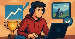 gamer yang membuka seluruh peluang karier menuju jenjang ekonomi yang lebih baik (Sumber: Ilustrasi oleh AI)