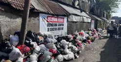 Tumpukan sampah yang berada di TPS. Pasar Kiaracondong, Bandung, Sabtu 29/11/2025. (Sumber: Dokumentasi Penulis | Foto: Nasywa Hanifah Alya' Al-Muchlisin)