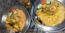 Dua porsi Kabsah Lamb di Al Jazeerah Signature Bandung. (Sumber: Dokumentasi Pribadi | Foto: Seli Siti Amaliah Putri)