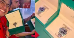 Hadiah jam tangan Rolex untuk pemain Timnas Indonesia dari Presiden Prabowo Subianto. (Sumber: Instagram Story/justinhubner5)