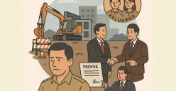 Dalam praktiknya, proyek negara kerap menjelma menjadi proyek keluarga. (Sumber: Ilustrasi dibuat dengan AI ChatGPT)