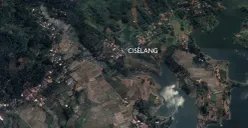 Citra satelit Lembur Cisélang di Desa Jati, Kecamatan Batujajar, Kabupaten Bandung Barat. (Sumber: Google maps)