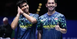 Sabar Karyaman Gutama dan Mohammad Reza Pahlevi Isfahani. (Sumber: Dok. PBSI)