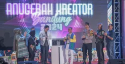 Dari lorong-lorong kecil yang dipenuhi mural hingga ruang publik modern yang menjadi panggung ide, Bandung tumbuh sebagai rumah bagi para kreator. (Sumber: dok Malam Anugerah Kreator Bandung)