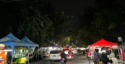 Jalan Lengkong kecil selalu punya cara menyajikan malam dengan rasa di Kota Bandung, (05/11/2025). (Foto: Zaki Al Ghifari)