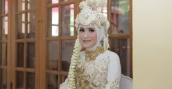 Pengantin wanita tampil anggun dalam balutan Paes Sunda Siger saat hari pernikahannya di Kebon Jeruk, Kec. Andir, Kota Bandung. (Sumber: Dok. Pribadi | Foto: Endang Rachmawati)