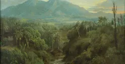 Lukisan pemandangan Priangan Abdullah Suriosubroto. (Sumber: Tropenmuseum)