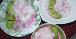 Es Pisang Ijo Rumahan Khas Makassar (Foto: Fadiah Najlakayla Muliana)