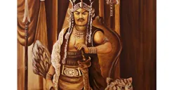 Sri Baduga Maharaja, nama resmi Prabu Siliwangi yang bertakhta di Pakuan Pajajaran pada abad ke-15. (Sumber: Wikimedia Commons | Foto: Lukisan karya Ridho dari Desa Sancang, Cibalong, Garut.)