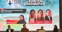 Sejumlah media ternama di Jawa Barat berkumpul dalam Jabar Media Summit 2025. Mereka berupaya meningkatkan kapasitas menghadapi perkembangan zaman, salah satunya Artificial Intelligence (AI). (Sumber: Ayobandung.com | Foto: Irfan Al-Faritsi)