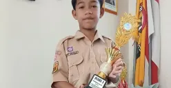 Muhammad Vikri Hermansyah: Juara 3 Pencak Silat O2SN Tingkat Kabupaten Majalengka. (Sumber: Dokumentasi Penulis | Foto: Muhammad Assegaf)