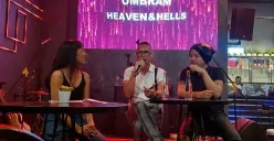 Ombram, band yang digawangi Brahmana Amsal (vokal), Opit Bey (gitar), dan Magi (drum) adalah simbol regenerasi, proyek yang lahir dari pertemuan tak terduga. (Sumber: Ayobandung.id | Foto: Eneng Reni Nuraisyah Jamil)