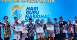 Potret acara Hari Guru Nasional (Sumber: kemendikdasmen.go.id | Foto: kemendikdasmen)