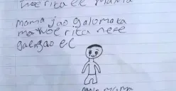 Tulisan terakhir anak SD di NTT. (Sumber: Istimewa)