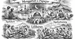 Berikut lima istilah Sunda yang hampir selalu terdengar menjelang, selama, hingga akhir Ramadan. (Sumber: Ilusrtasi dibuat dengan ChatGPT)