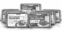 Ilustrasi menu makanan hasil teknologi retort. (Sumber: Istimewa)