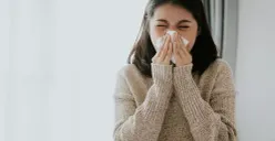 Ilustrasi penderita influenza.