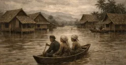 Ilustrasi banjir zaman baheula.