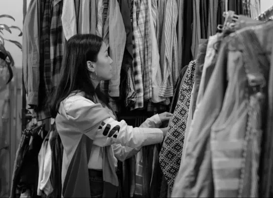 Thrifting adalah bagian dari gaya hidup yang tidak hanya modis, tetapi juga beretika. (Sumber: Pexels/cottonbro studio)