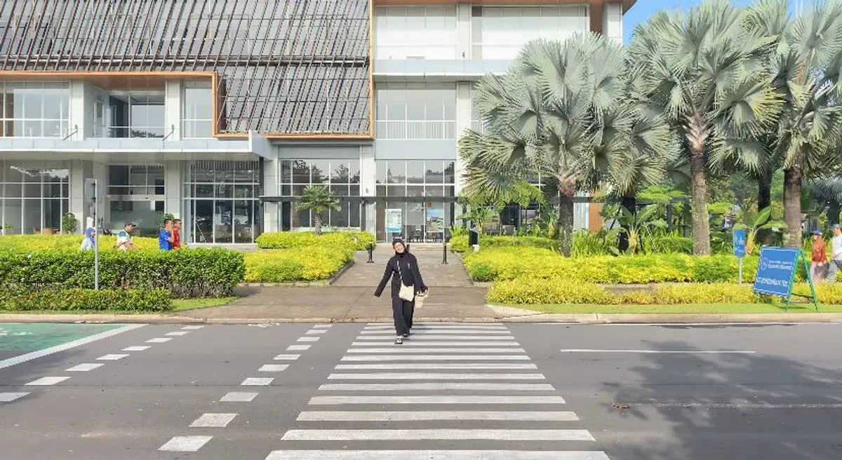 Aktivitas olahraga di kawasan Summarecon Bandung terlihat meningkat terutama pada akhir pekan. (Dokumentasi Penulis)