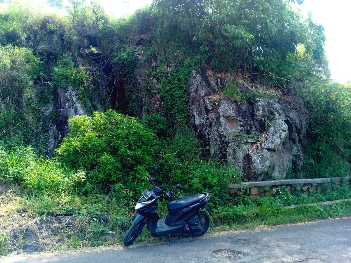 Lava raksasa kawasan Cibanteng ā Panyandaan, Desa Mandalamekar, Kecamatan Cimenya. (Sumber: Dokumentasi Penulis | Foto: Taufanny Nugraha)