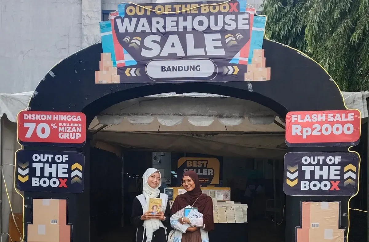 Warehouse Mizan Store Cinambo Bandung. (Foto: Nadia Ardiyanti)