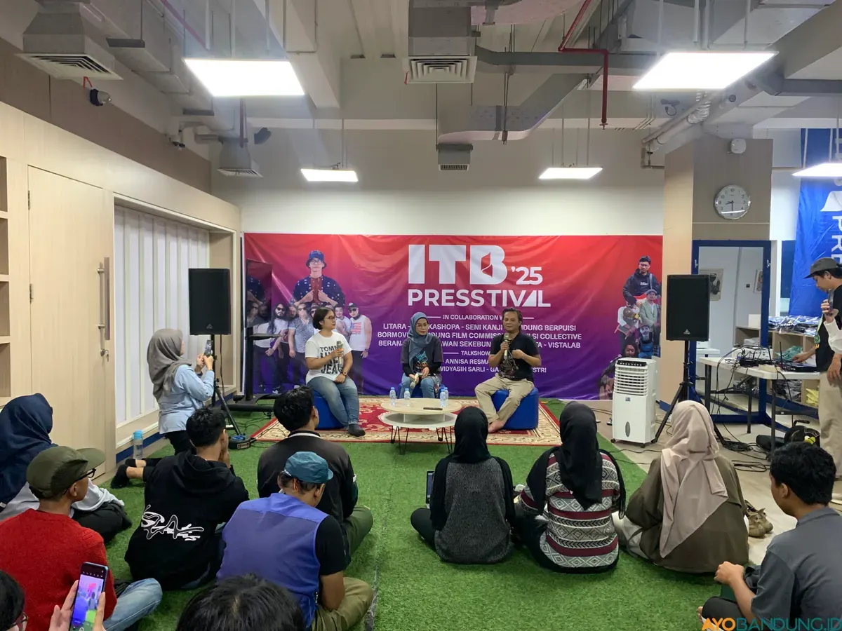 Screening Film Animasi dan Diskusi Bersama di ITB Press (17/12/2025). (Sumber: ayobandung.id | Foto: Halwa Raudhatul)