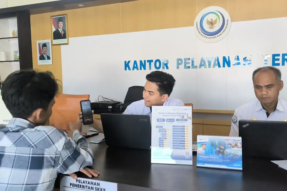 Ilustrasi pelayanan publik yang sudah menggunakan sistem digital. (Sumber: kkp.go.id)