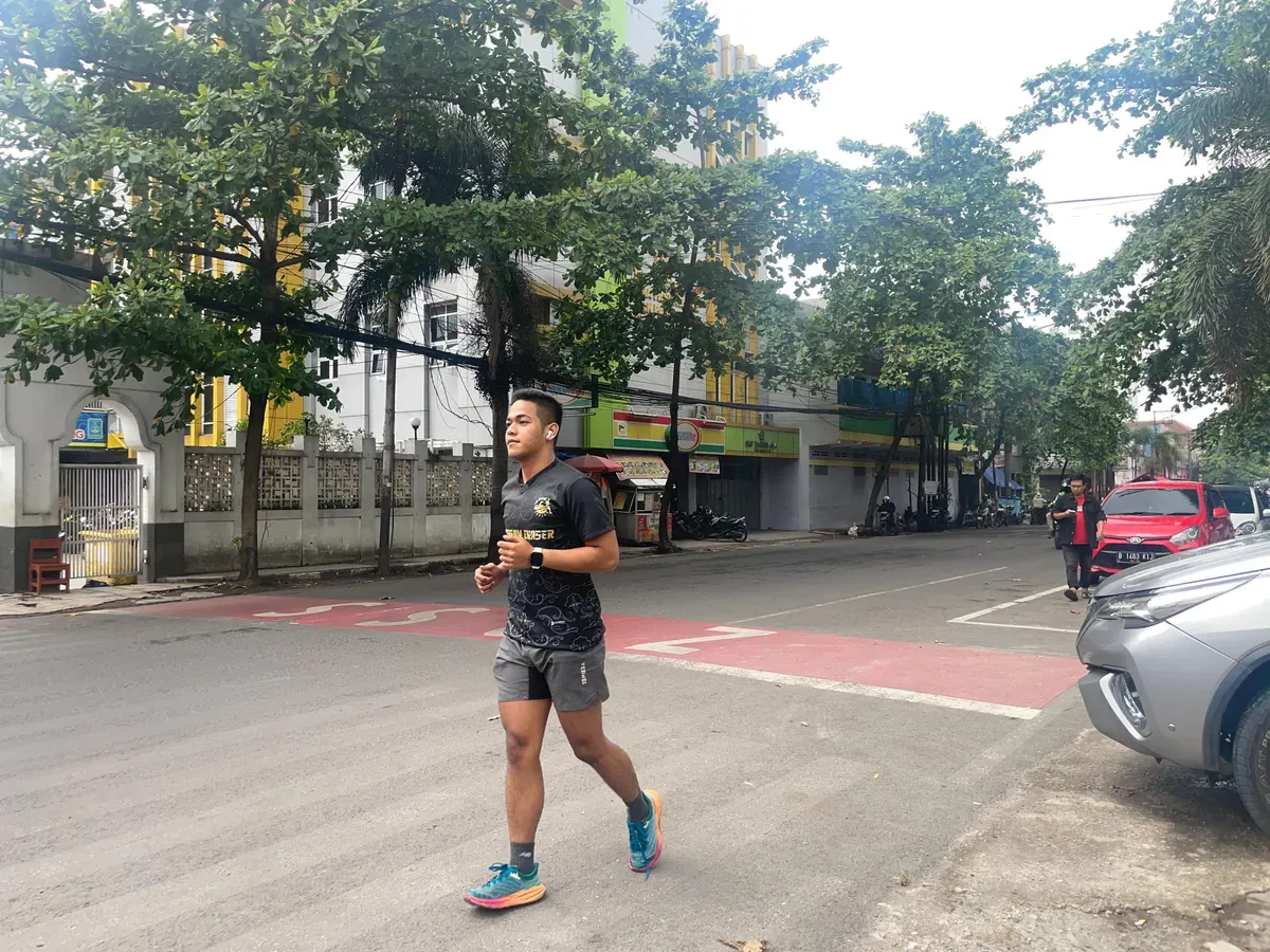 Zulfi saat berlari (Foto: Dokumentasi pribadi)