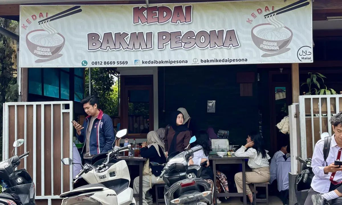 Kedai Bakmi Pesona jadi rumah kedua bagi mahasiswa Telkom University. (Sumber: Dokumentasi Penulis | Foto: Zaskia Naura Adilia Putri)