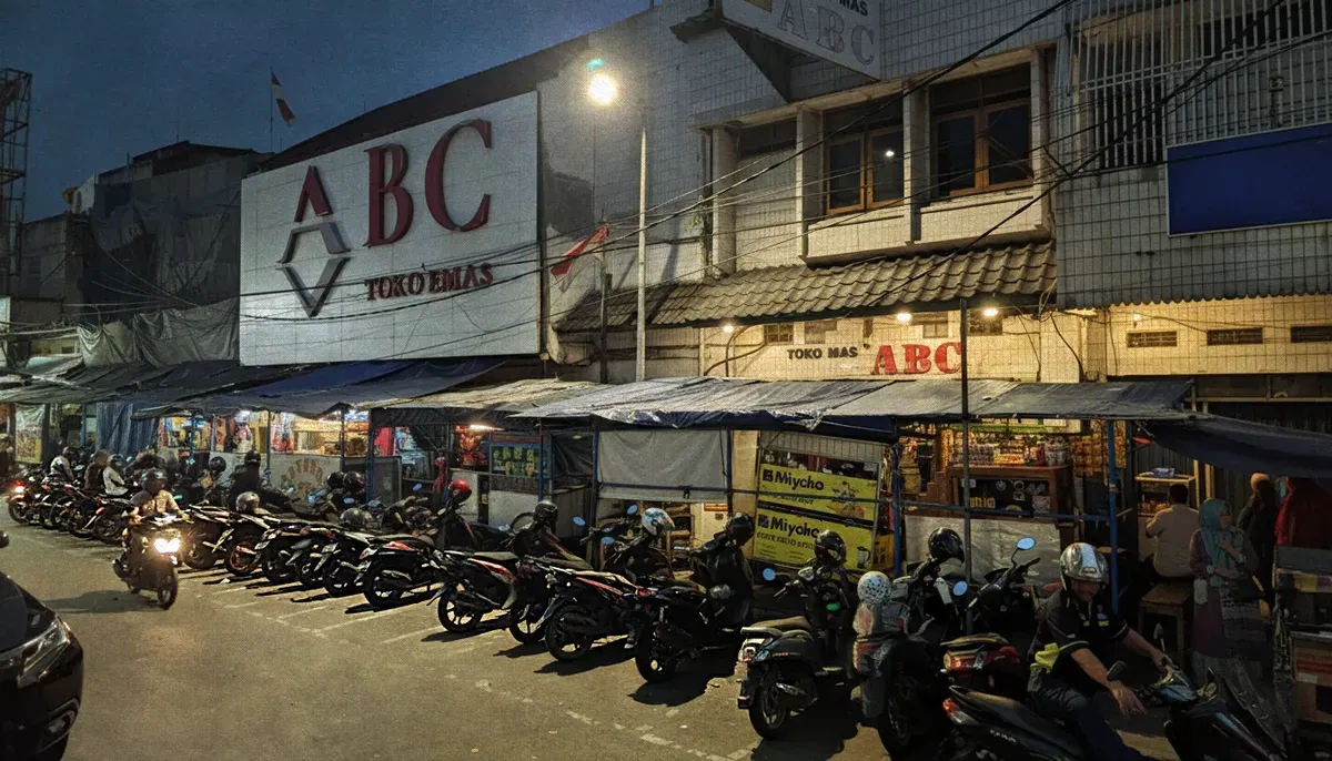 Toko Emas ABC di Pasirkoja. (Sumber: Google Earth)