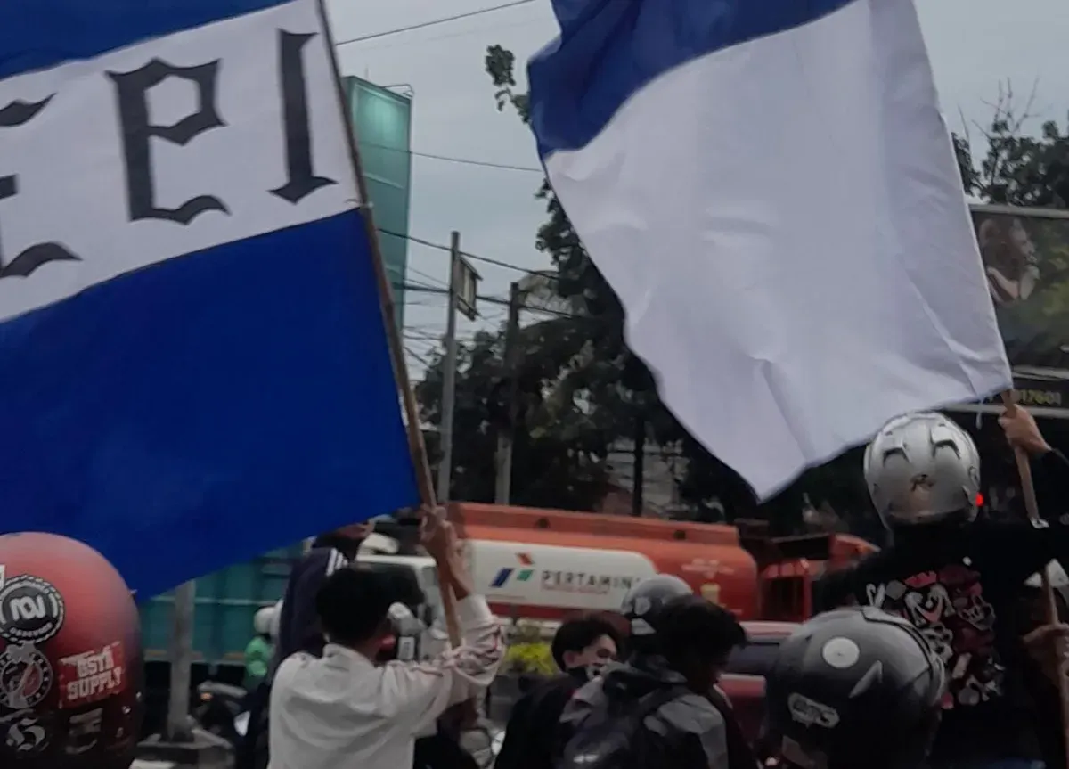 Konvoi Bobotoh, Bandung (Sumber: Dokumentasi Pribadi | Foto: Arfi Pandu Dinata)