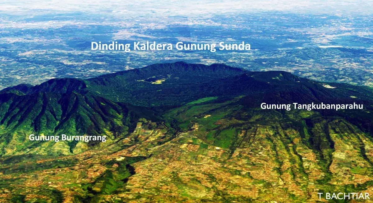 Keadaan ronabumi seperti inilah yang dilihat oleh masyarakat, bukan Gunung Sunda yang menjulang  tinggi. (Sumber: Istimewa)