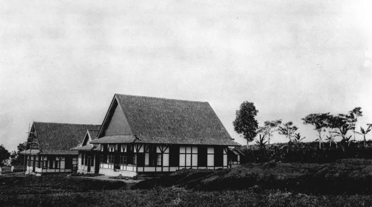 Bangunan Sanatorium Pacet Cianjur. (Sumber: KITLV)