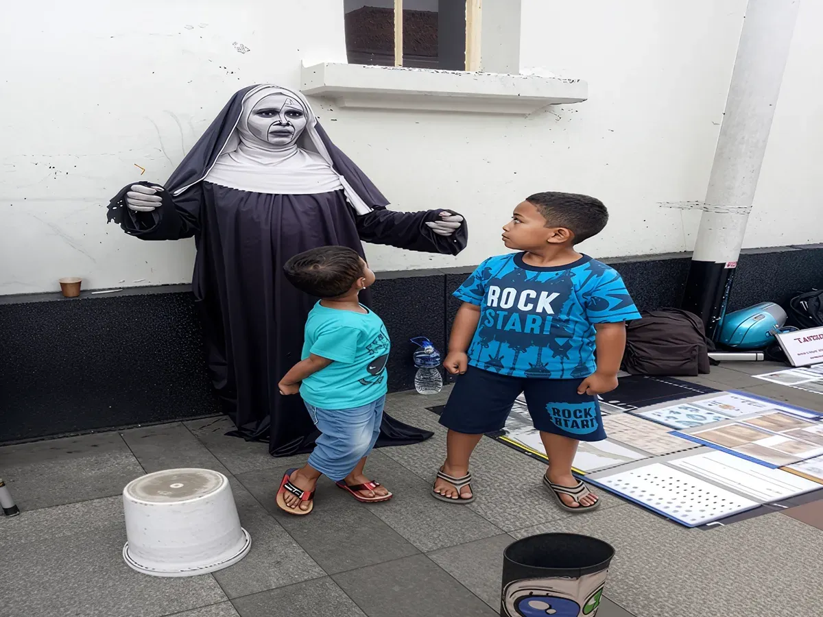 Di balik kostum dan riasan menyeramkan, ada komunitas kreatif yang menjadikan cosplay sebagai medium ekspresi sekaligus peluang ekonomi. (Sumber: Ayobandung.id | Foto: Eneng Reni Nuraisyah Jamil)