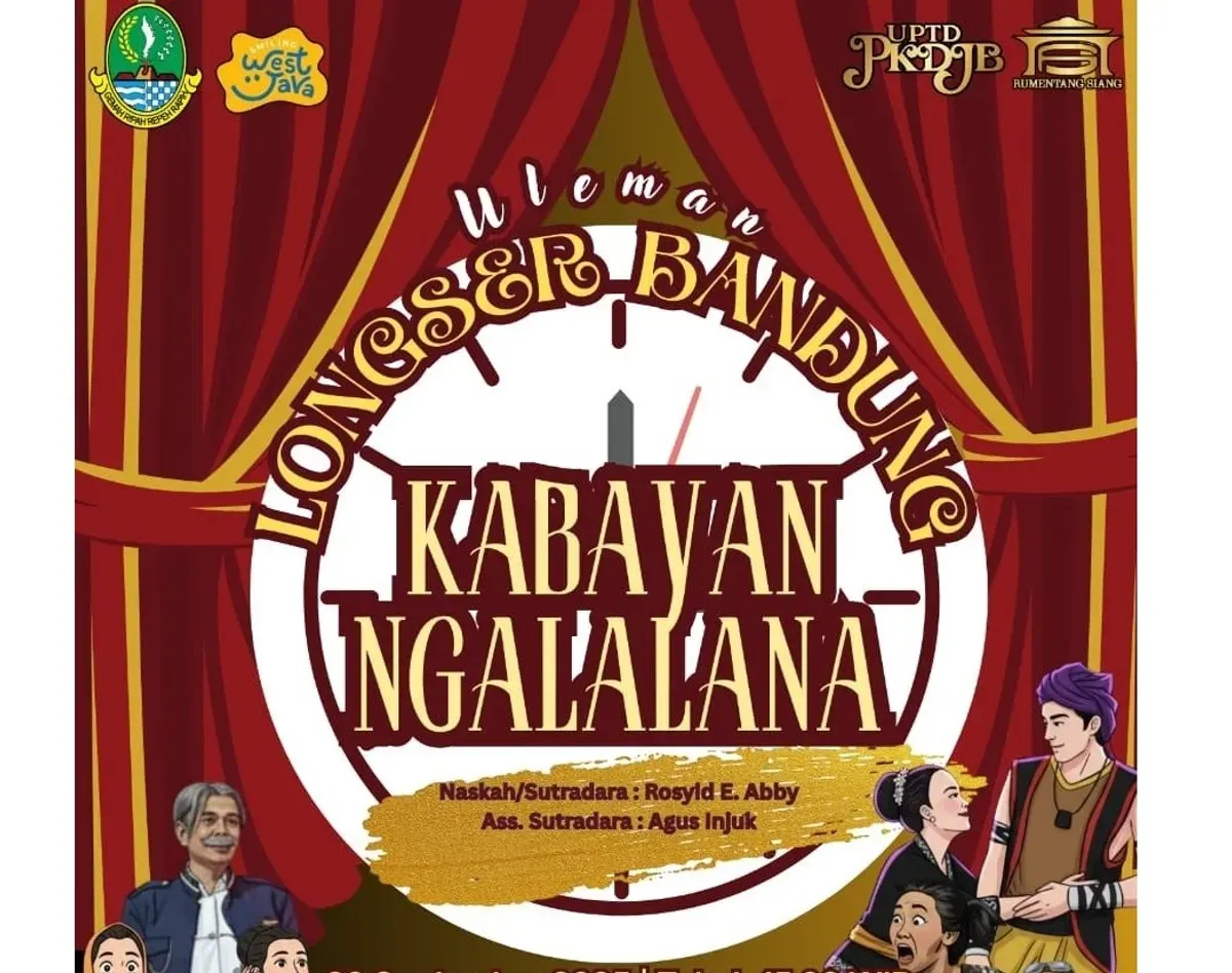 Dalam Longser Sunda “Kabayan Ngalalana”, Mang Kabayan ditampilkan sebagai sosok Profesor Kabayan, seorang penemu mesin waktu. (Sumber: Istimewa)