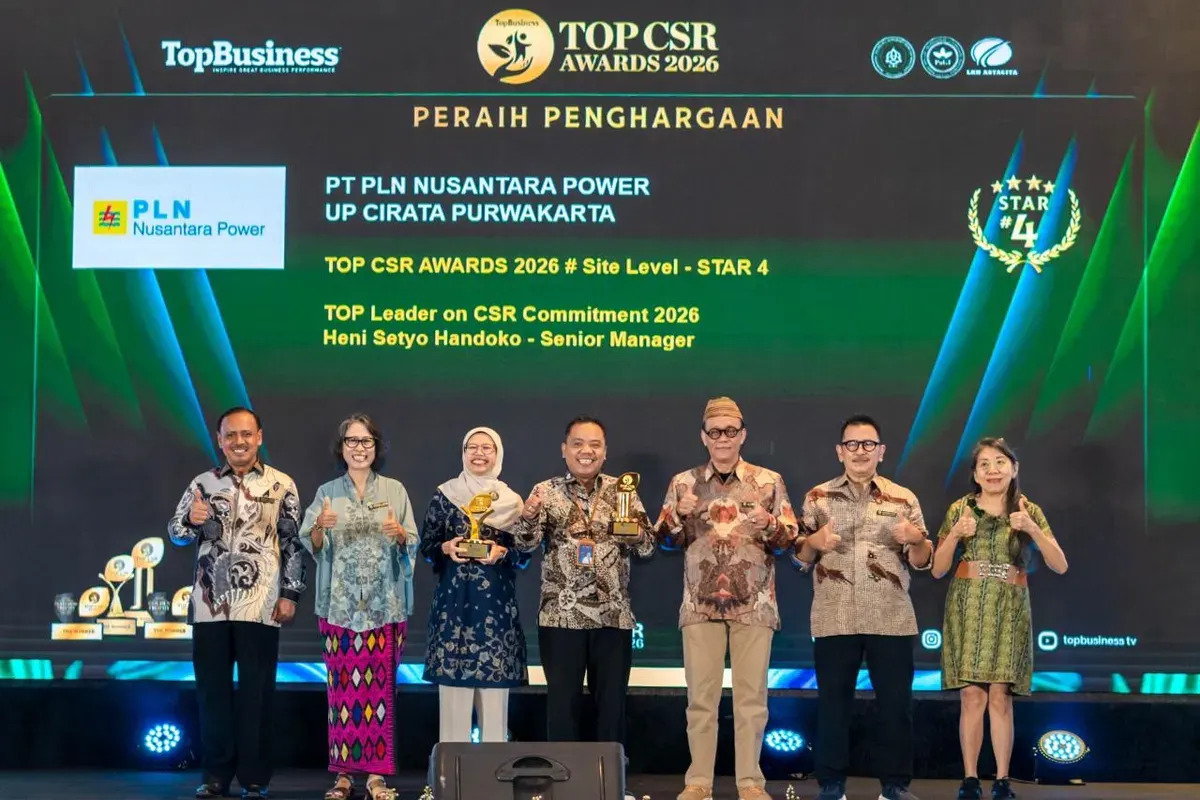 Ukir Prestasi Gemilang, PT PLN Nusantara Power UP Cirata Sabet Trofi TOP CSR Awards 2026