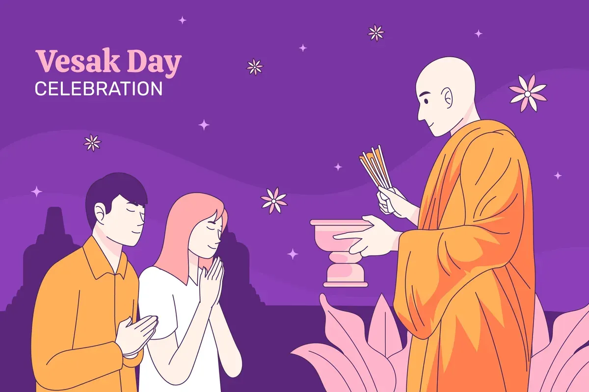 Hari Raya Waisak mengajarkan bahwa kebijaksanaan tidak lahir dari kehidupan yang serba cepat, melainkan dari kesabaran dalam menjalani setiap proses kehidupan. (Sumber: Freepik)