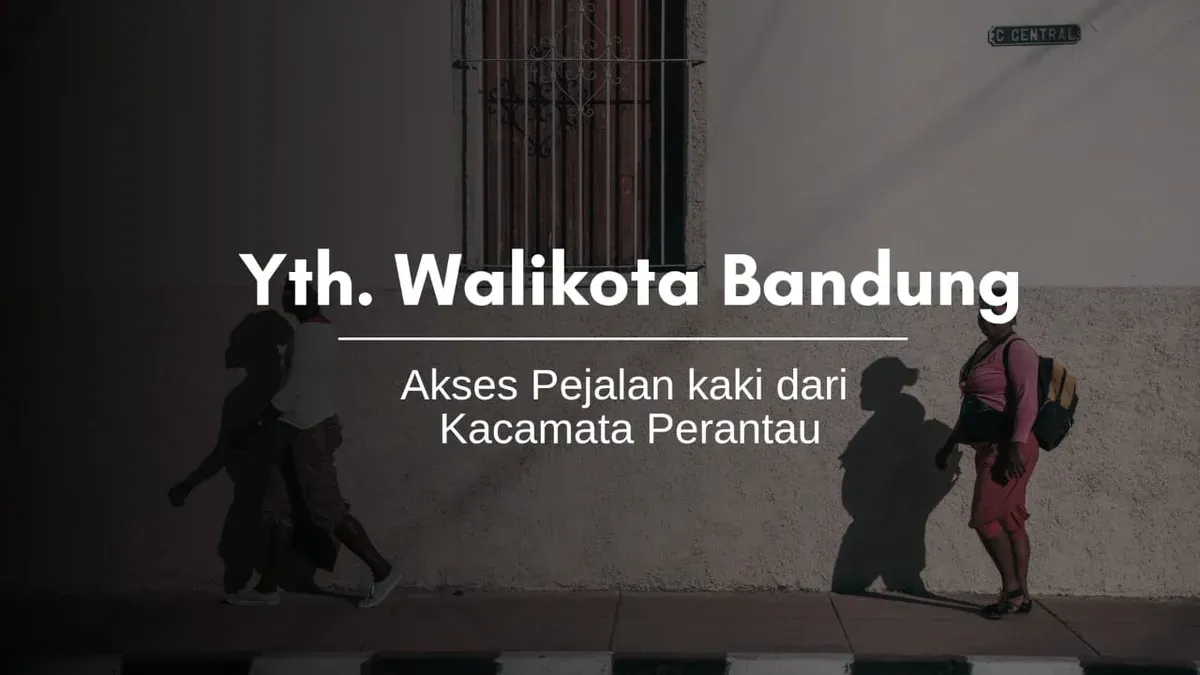 Akses pejalan kaki di Bandung (Sumber: Dokumentasi penulis)