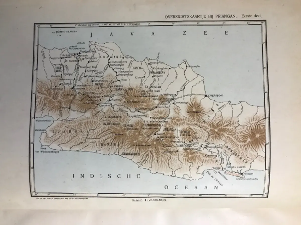 Batulayang dalam peta di buku Priangan De Preanger-Regentschappen onder het Nederlandsch Bestuur tot 1811